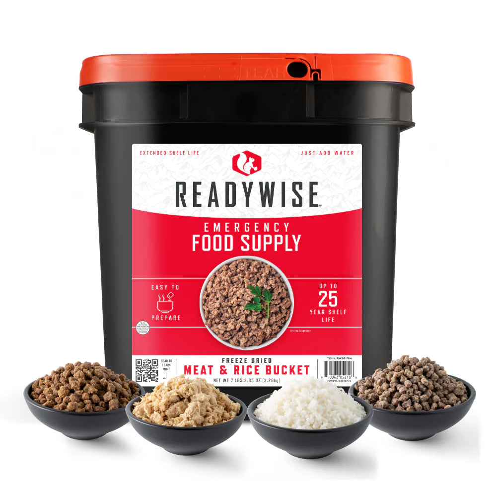 Meat & Rice Ration Bucket – 88 Servings of Pure Survival Fuel
